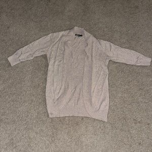 WOMANS SMALL Tan 3 quarter sleeve Cardigan.